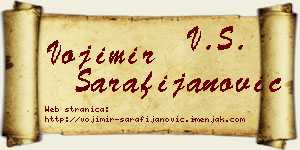 Vojimir Sarafijanović vizit kartica